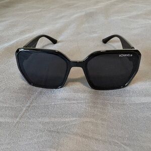 Beautiful all black Tinted Oversized Square Sunglasses